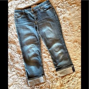 Chico's Denim cuffed capris size 1.5 (M/10)